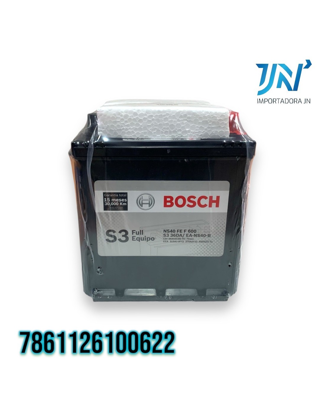 BATERIA BOSCH NS40 FE F 600 S3 FULL EQUIPO