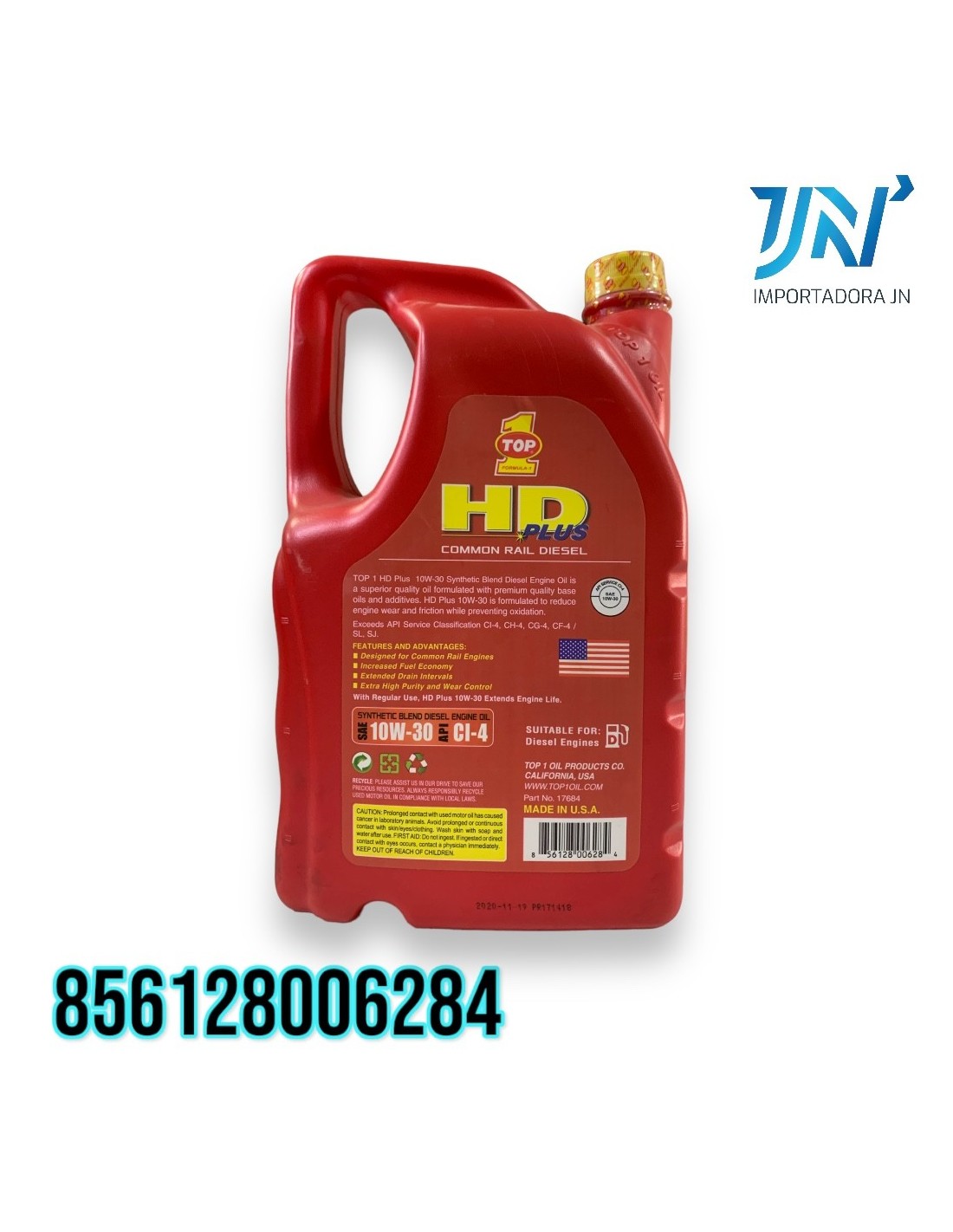 ACEITE SAE 10W30 GL/5LT HD PLUS SEMISINTETICO TOP 1