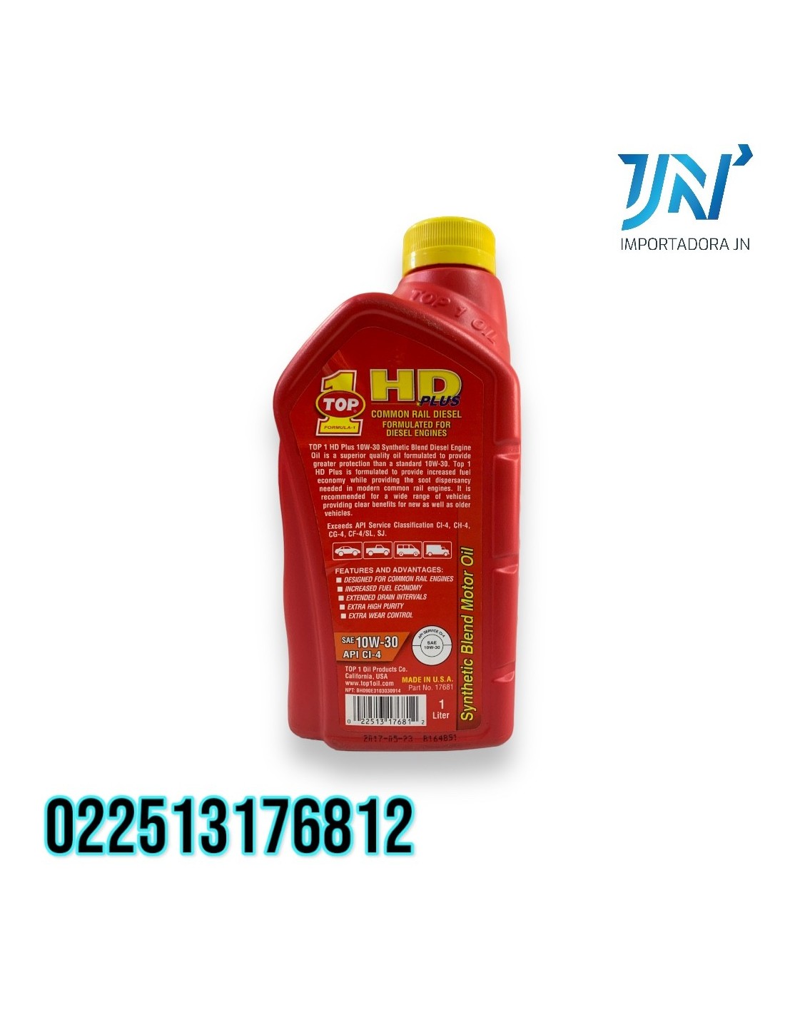 ACEITE SAE 10W30 LT HD PLUS SEMISINTETICO TOP 1
