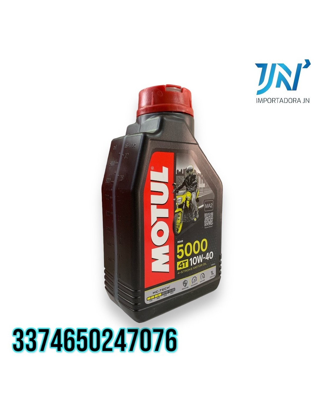 ACEITE SAE 10W40 LT MOTUL 4T SEMI SYNTHETIC 5000