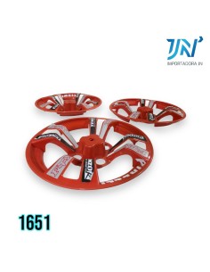 TAPA ARO PLAST 4P ROJO (KIT) RE205 /FL /TC /TVS/VICAST 2