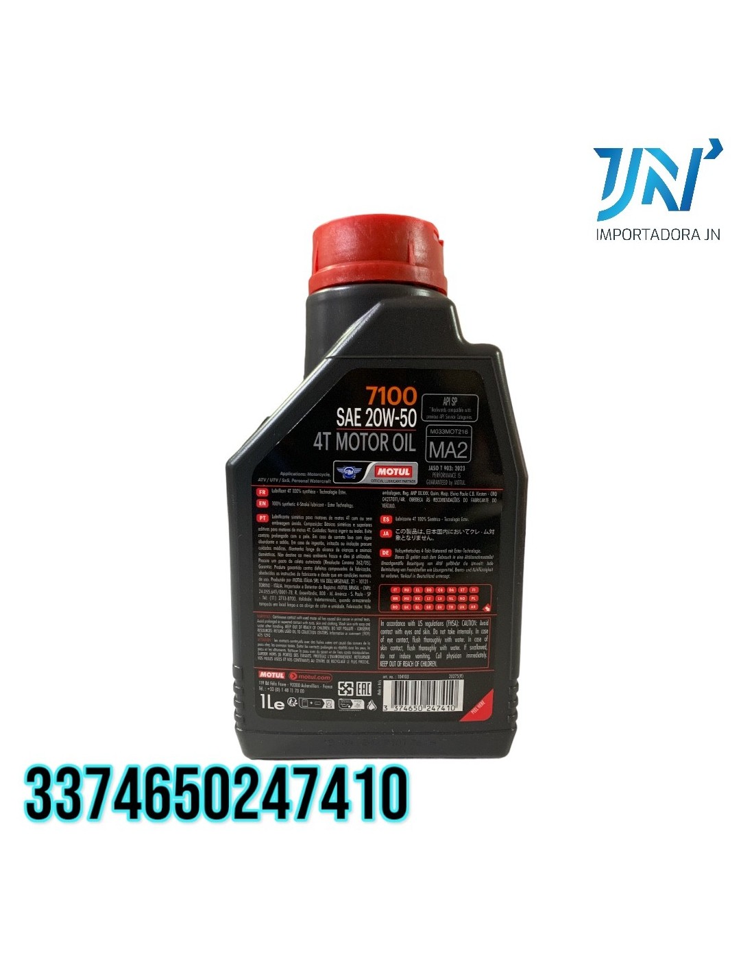 ACEITE 20W50 LT MOTUL 4T FULL SYNTHETIC 7100