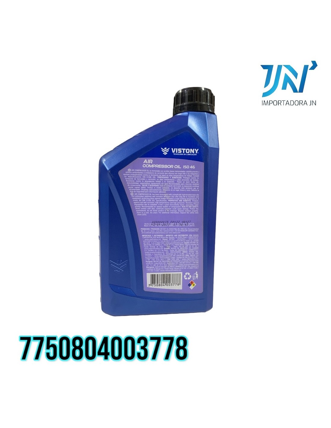 ACEITE ISO 46 /LT VISTONY COMPRESORES/HIDRAULICO
